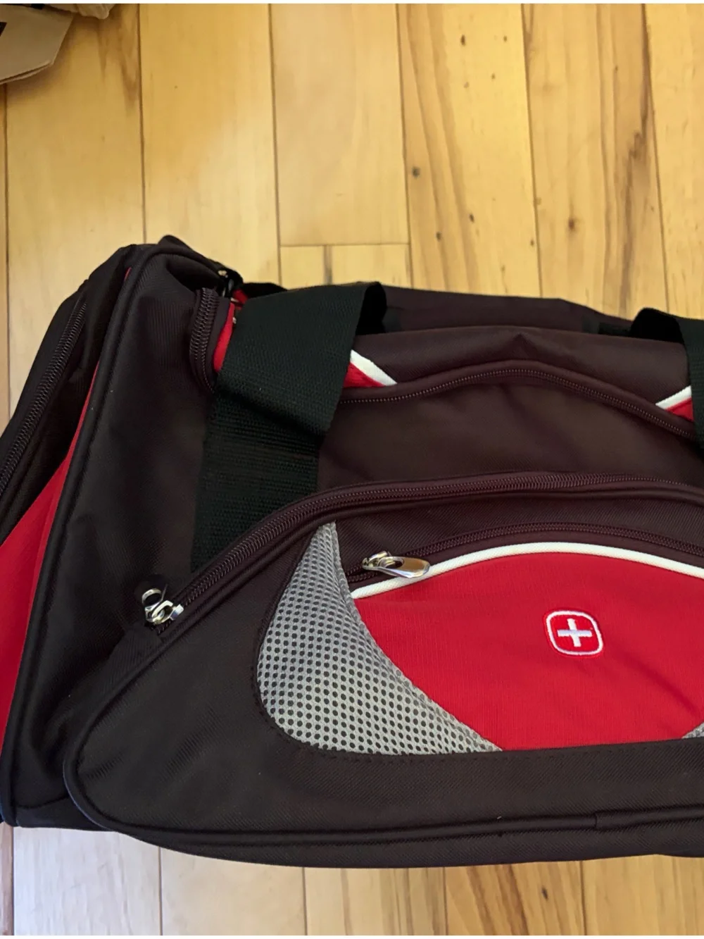 Retired SwissGear Black and Red Men’s Duffel Travel Bag